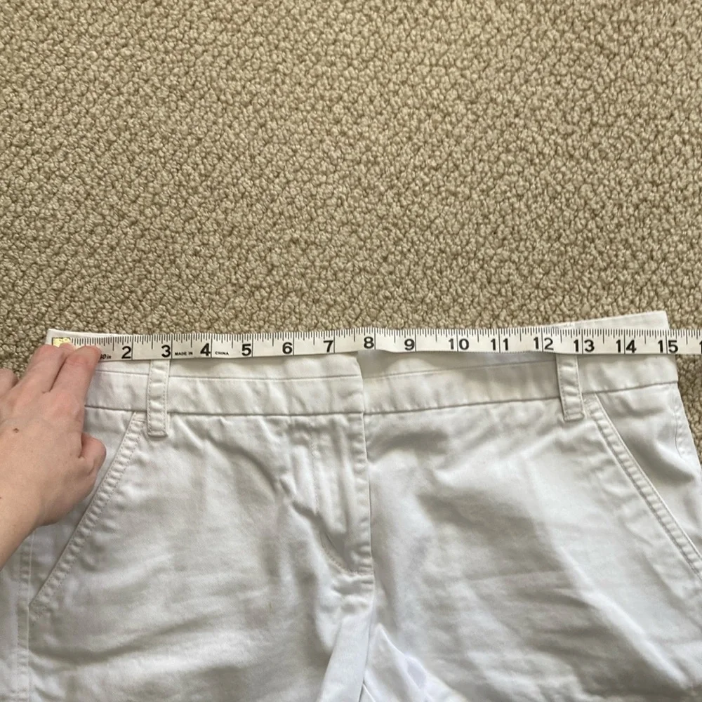 J. Crew Chino Shorts Size 2 Thick Fabric Beige Like New Boating Casual Preppy